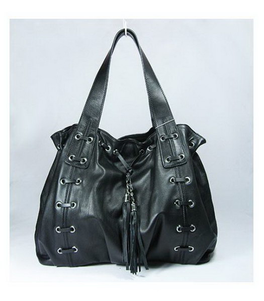 D & G Bag_Black spalla in pelle